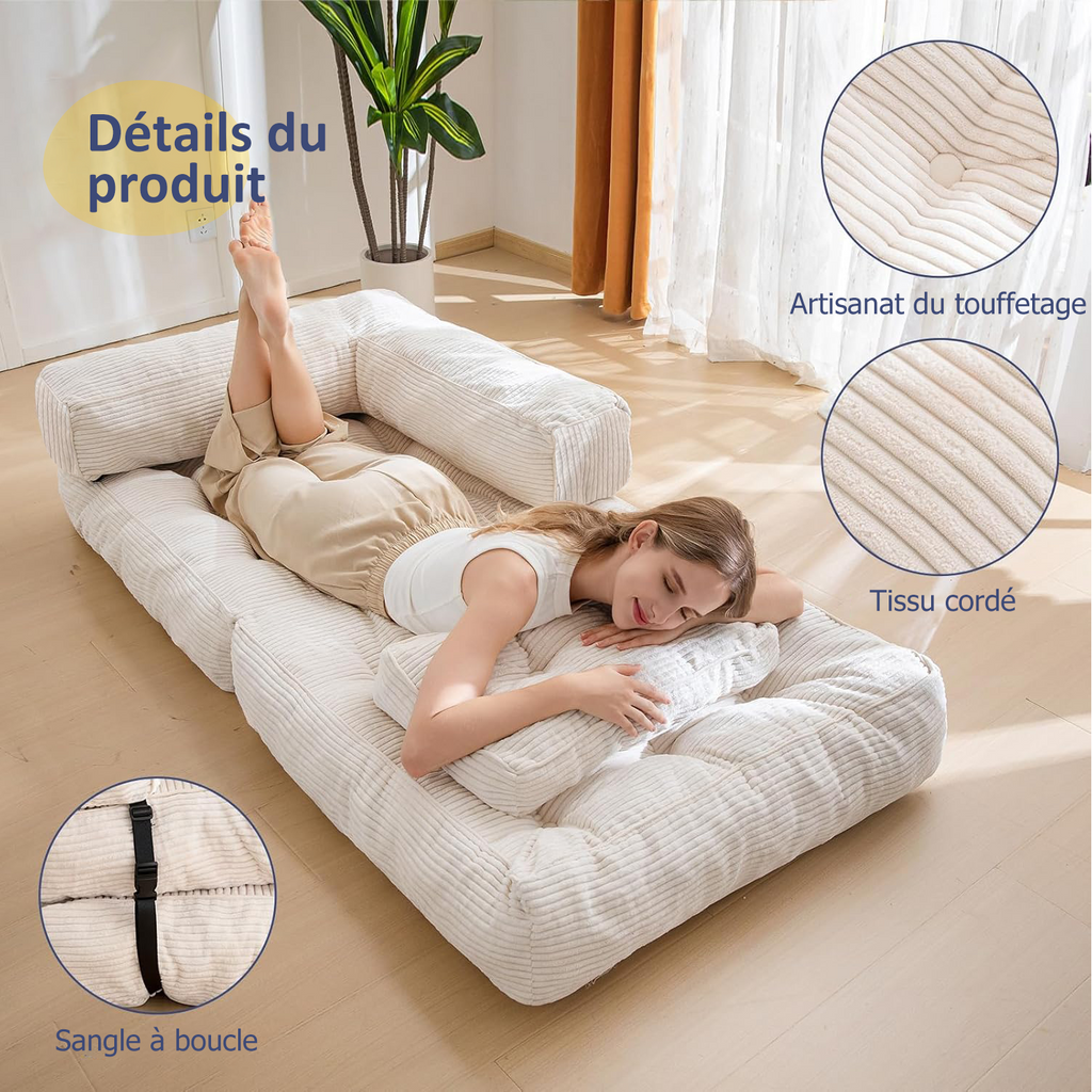 Fauteuil lit modulable et pliable