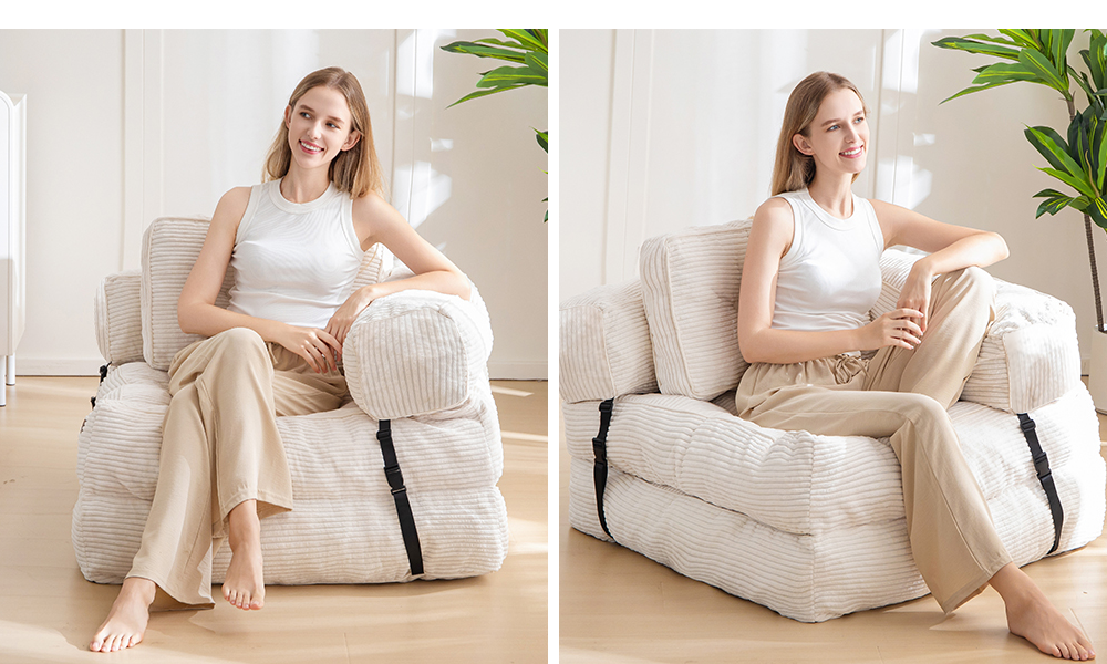 Fauteuil lit modulable et pliable