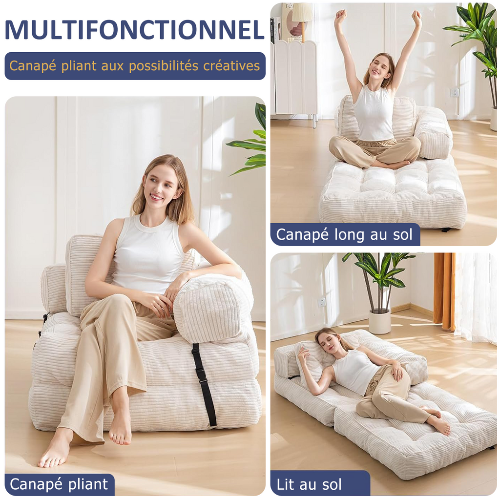 Fauteuil lit modulable et pliable