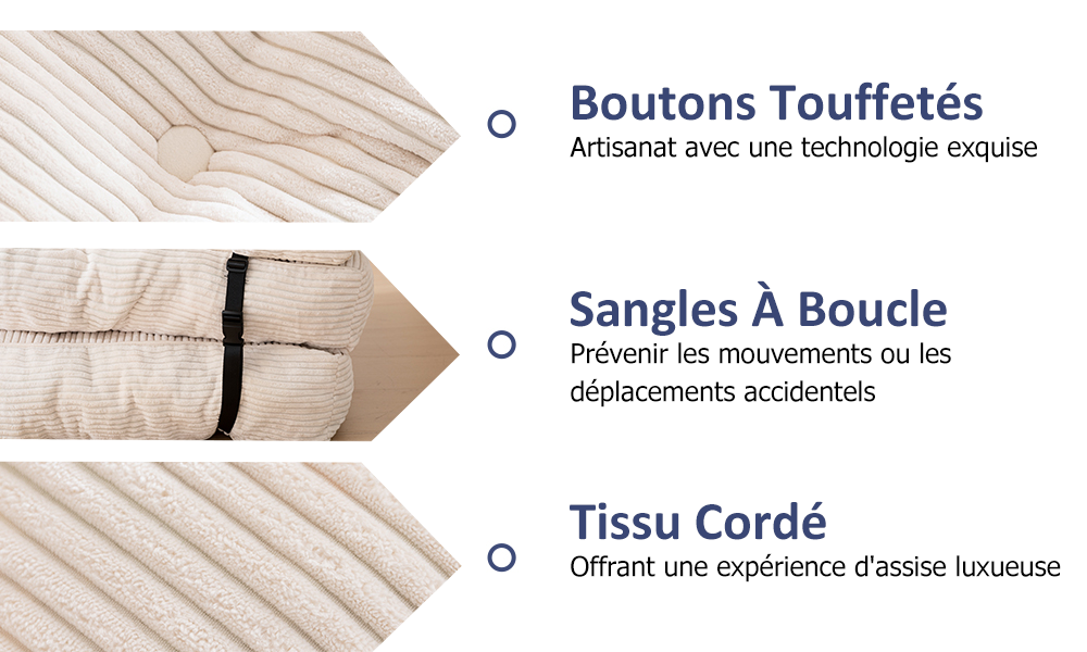 Fauteuil lit modulable et pliable