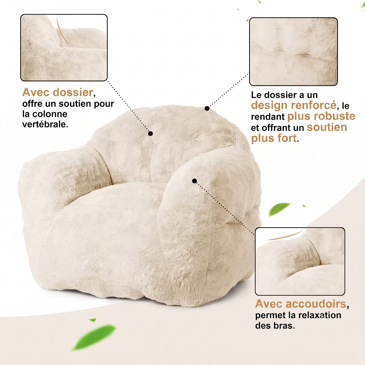 Fauteuil Pouf Surdimensionné