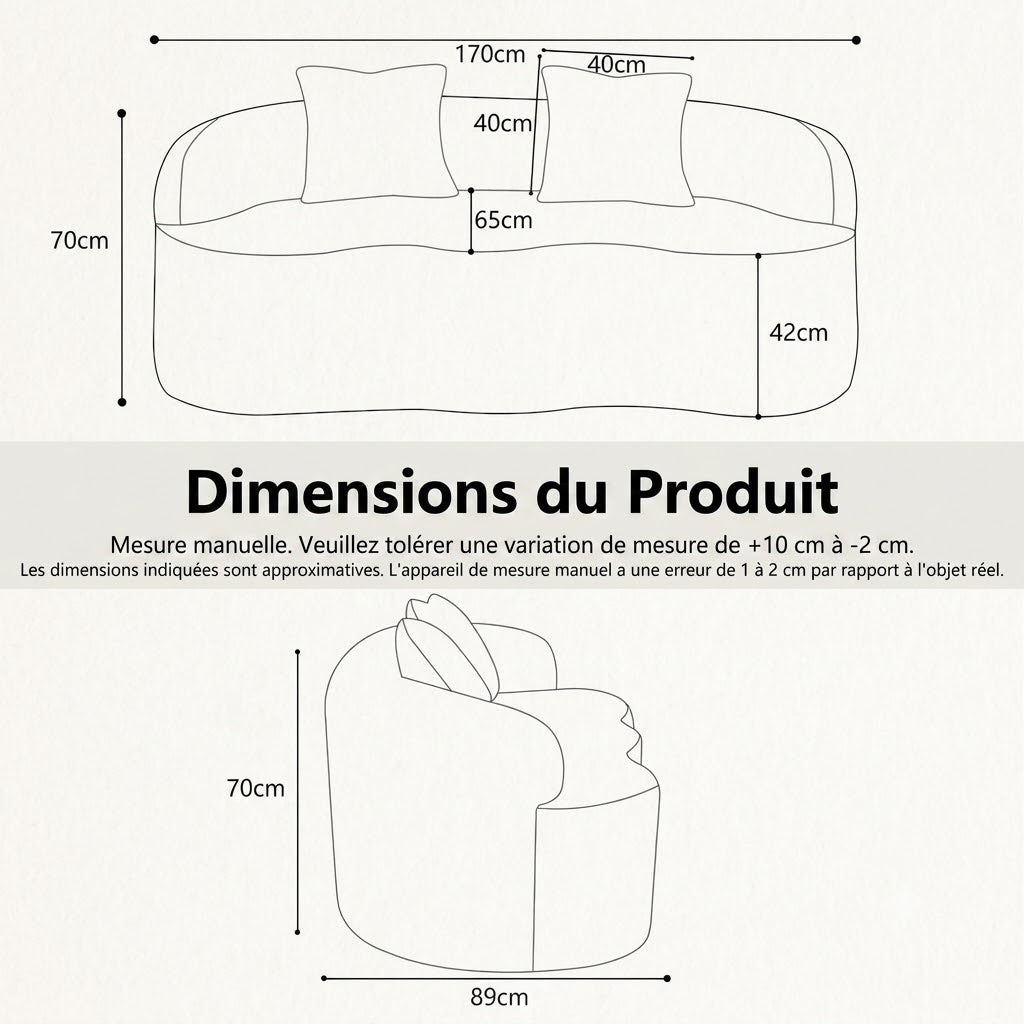 Canapé Format Haricot