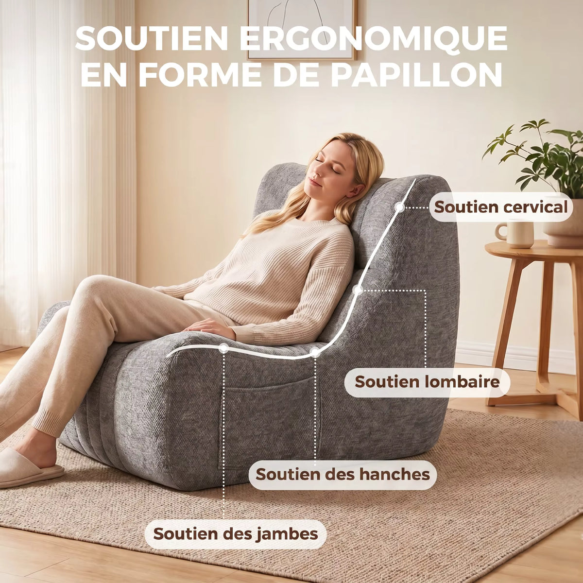 Fauteuil de Sol Papillon