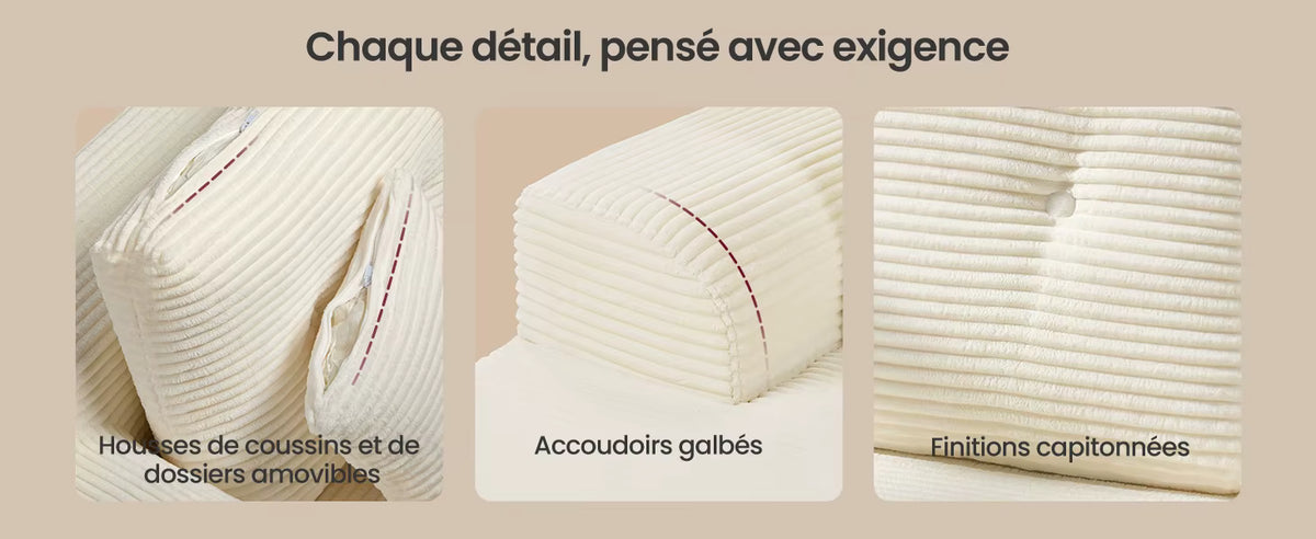 Canapé d’Angle Modulable (Angle Gauche)